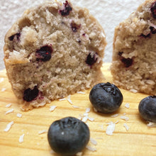 Load image into Gallery viewer, Vegan Coconut &amp; Blueberry Muffins